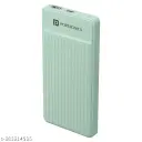 Portronics Luxcell B 10K 10000 mAh 22.5W Fast charging Power Bank, Ultra Slim Power Bank with Mach USB-A Output, Type C PD Output, Type C Input, Wake Up Button(Green
