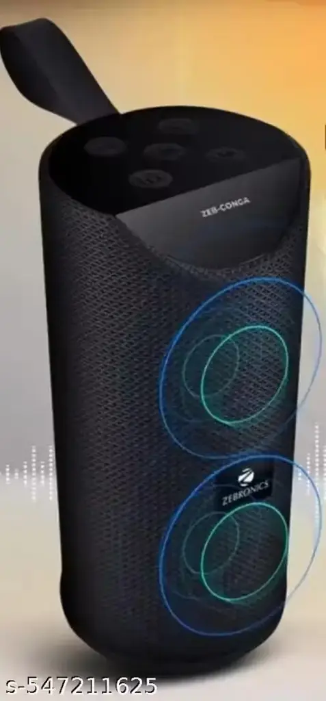 ZEBRONICS Zeb-Conga-Black 8 W Bluetooth Speaker (Black, Mono Channel)