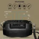 Ubon SP-43 TWS Lightup 5W Bluetooth Speaker (Black, Stereo Channel)