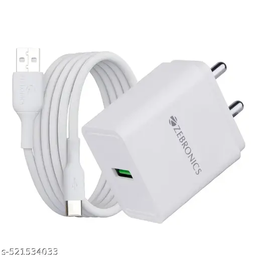 ZEBRONICS MA100B, 20 Watts, Compact USB Charger