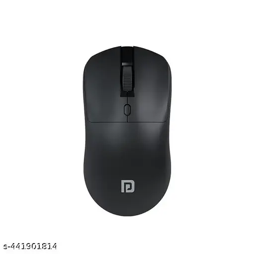 Portronics Toad 33 Wireless Mouse with 2.4 GHz Wireless Receiver, Adjustable Sensitivity, Ergonomic Design, for Laptops, Desktops PC (Black)